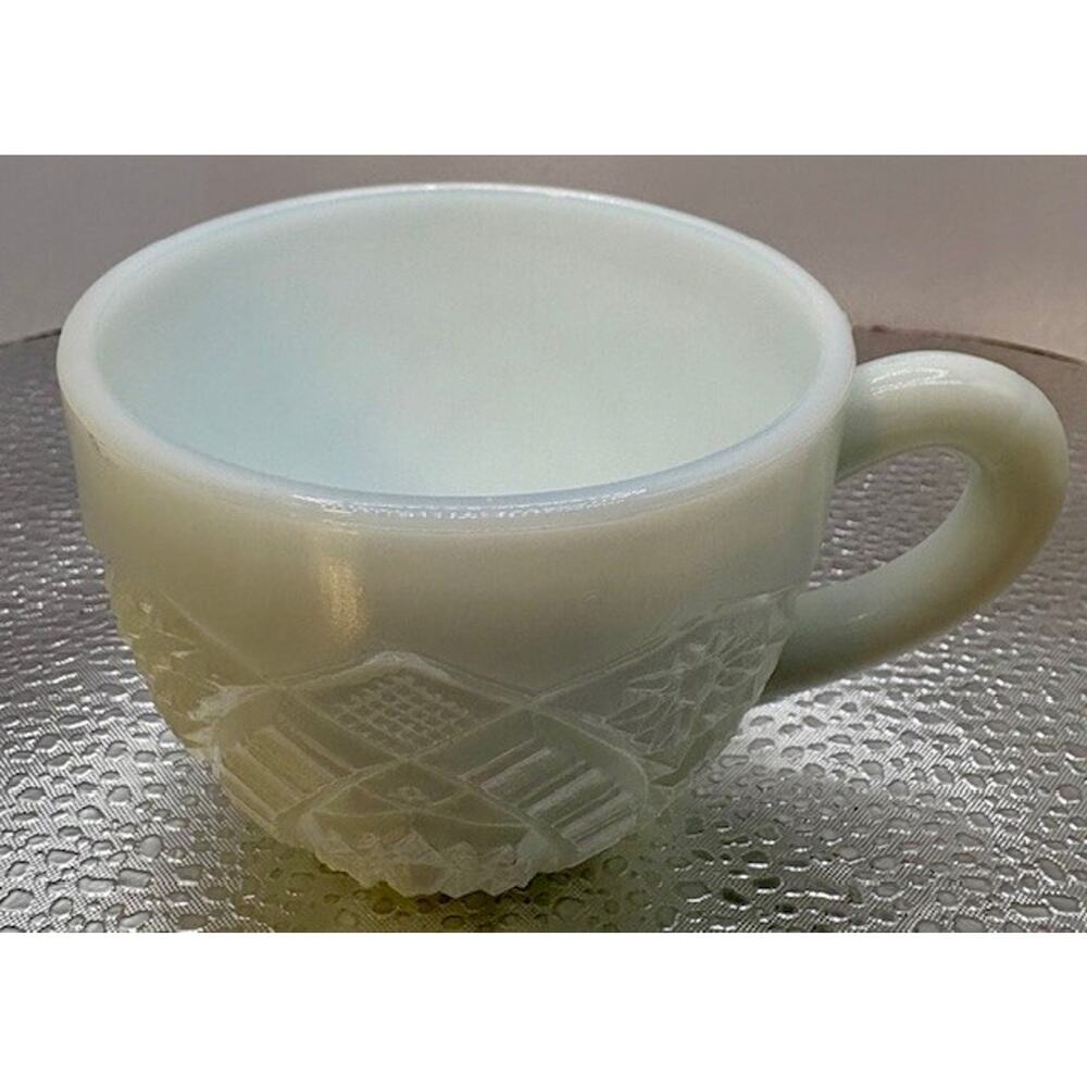 Vintage White Milk Glass McKee Concord Coffee Tea Cup